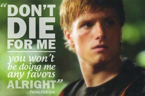 HungerGames1990's tweet image. "Don't die for me..