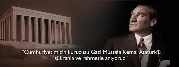 TrTanitim's tweet photo. Cumhuriyetimizin Kurucusu Gazi Mustafa Kemal Atatürk'ü şükranla ve rahmetle anıyoruz. http://t.co/Ryrw2c8W