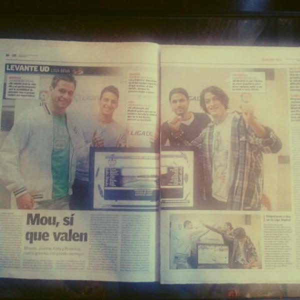 Dani_Merono's tweet photo. Gran reportaje en @superdeporte_es sobre los cuatro canteranos exmerengues del @LevanteUD en @LigaDigitalLFP http://t.co/24WVnEmA
