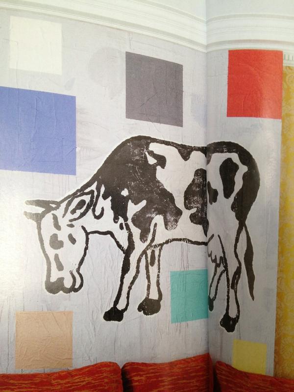 love this donaldbaechler cow in architectural digest