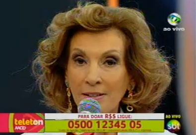thechanneltv's tweet photo. @redebrasil Também está transmitindo o Teleton http://t.co/L6VcLkcU