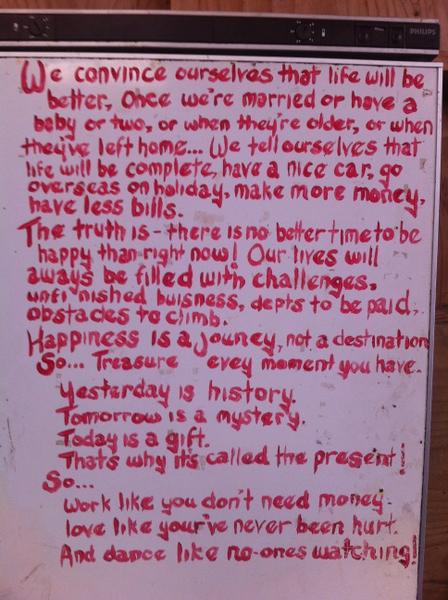 ShaneCortese's tweet photo. Found this at a location for @almightyjohnsonsnz. Pretty sound advice to me http://t.co/mUIVNsIg