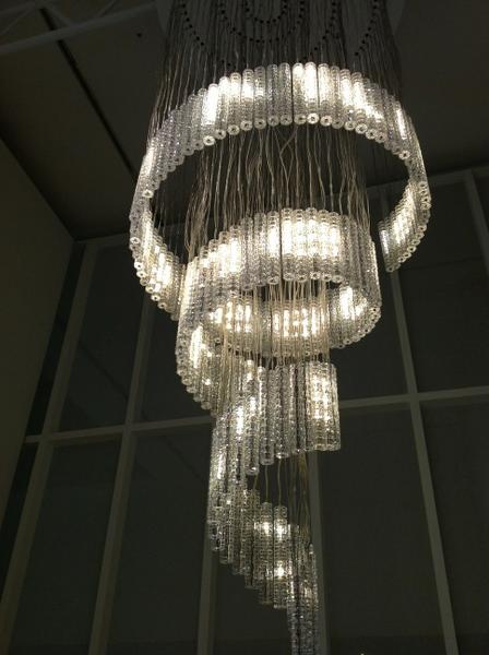 DesignMuseum's tweet photo. This Ron Arad installation currently on show @DesignMuseum scrolls your tweet if u mention #digitalcrystal. #fontsunday http://t.co/Bdkoz1jY