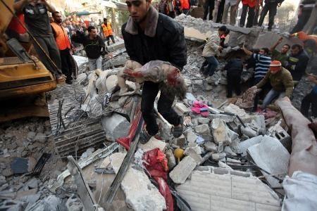 Dalu family house in Gaza this afternoon - 10 killed but they were not the target