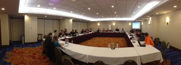 scoutscanada's tweet image. Lots of discussion in the NYN meeting! #sc2012