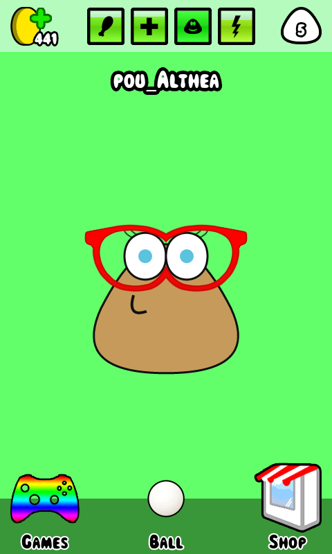 AltAltea's tweet image. Jugando con mi Pou! :)