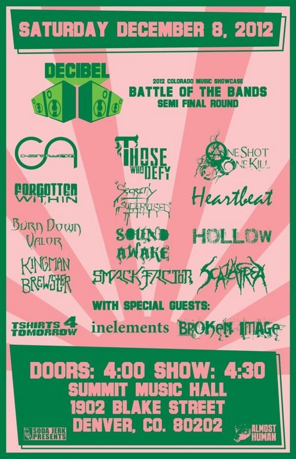 AlmostHumanProd's tweet image. 15 bands. $10. Summit Music Hall, Dec 8th. #303 #localmusic #Denver