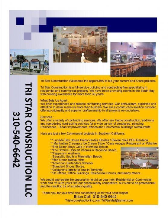 ElSegundoConst's tweet image. Restaurant Builders Commercial Contractors, Construction 310-540-6642 buildrestaurants.com Since 1978