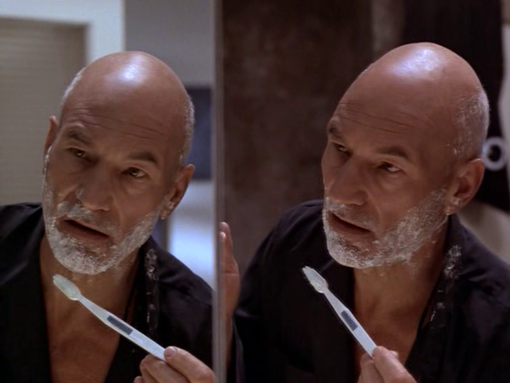 4PatrickStewart's tweet photo. That moment when you realize you're #shaving with a #toothbrush. #PatrickStewart http://t.co/aUdnX7dv