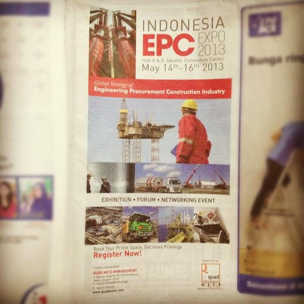 aryowibisono's tweet photo. “@rizkiharma: Congrats kawan RT @aryowibisono: EPC Expo 2013 http://t.co/ncYPKnEx” thanks cis