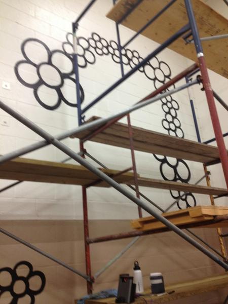 Scaffolding &amp; Flowers, who knew?