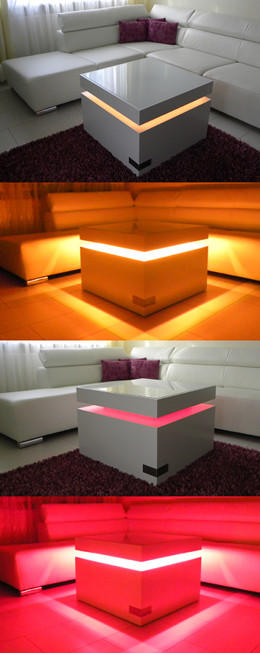 LEDs strahlen in allen Farben und können auch in Möbel eingebaut werden. Mehr Infos unter: goo.gl/hk7KZ