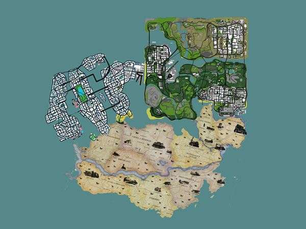 とあるゲーマー アニメ好き En Twitter Gta5のマップ広すぎwww Gta5 Gta4 Gta Sa 新しいマップの大きさ Http T Co Cr2p9nhg Twitter