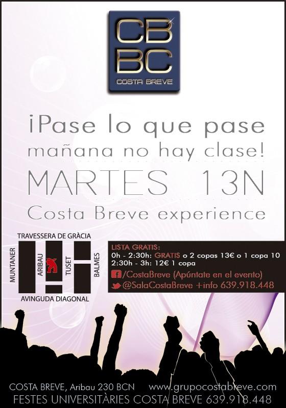 SalaCostaBreve's tweet photo. Mañana, MARTES 13N, en @SalaCostaBreve ¡Pase lo que pasa mañana no hay clase! #CostaBreve #14N http://t.co/JV5yBelq