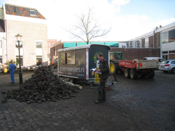 Aanleg stadstuin #alkmaar in volle gang, westerkolkstraat zal een metamorfose ondergaan.