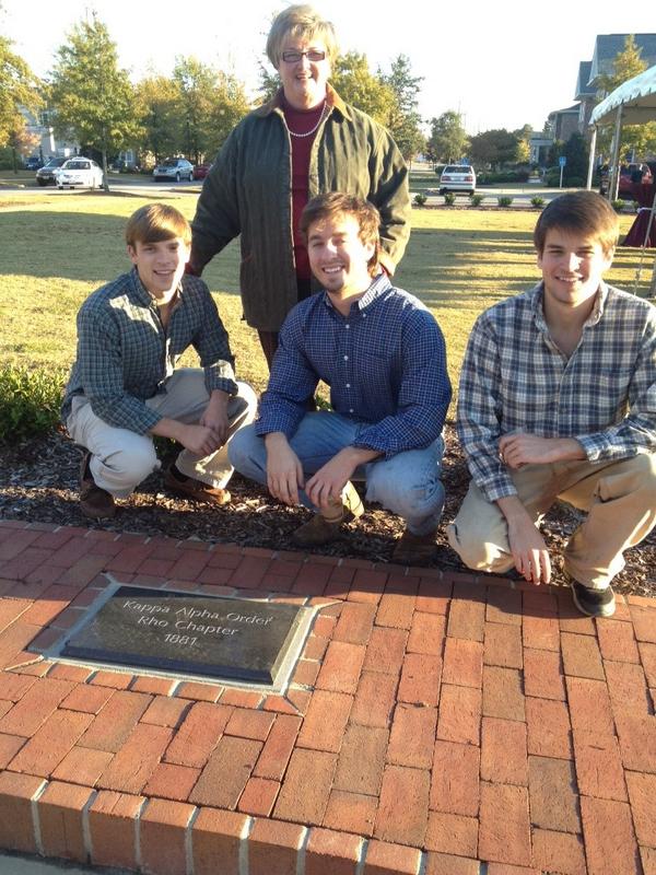 USC_KA's tweet photo. KA Rho officers were recently in attendance for the Greek Village Founders Circle Rededication at USC. http://t.co/7T5ywJM6