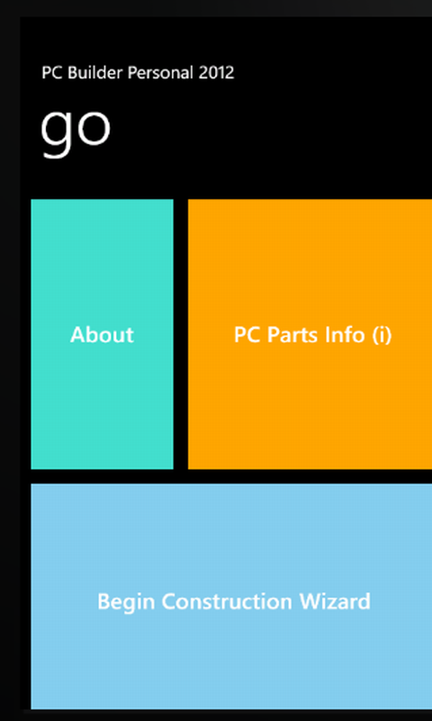 PCBuildPersonal's tweet image. The main menu !