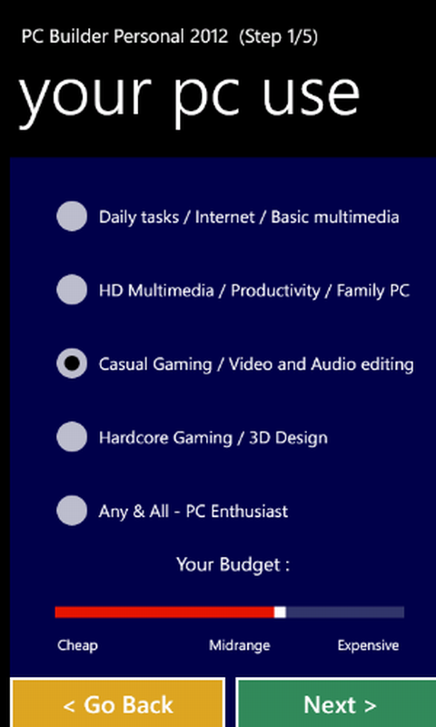 PCBuildPersonal's tweet image. Select your prefered Desktop Computer use and Budget!