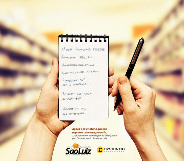 Neste Dia Nacional do Supermercado, uma homenagem da EBM Quintto aos Mercadinhos São Luiz. <a href="/mercadinhos/">Mercadinhos São Luiz</a>