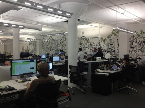 BranchOut's tweet photo. Our new digs on Bryant Street! Check out the mural! #newbeginnings http://t.co/agZU1pgP