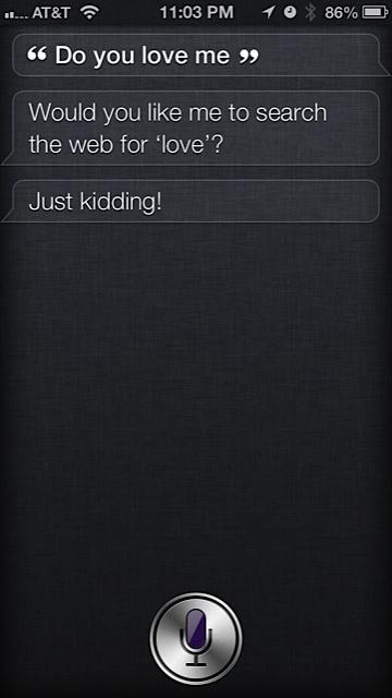 StuffSiriSaid's tweet photo. "Do you love me?" Thanks to @readLaurenRoyal for sharing Jesting Siri. http://t.co/sEq8CtxJ http://t.co/5wDvypag