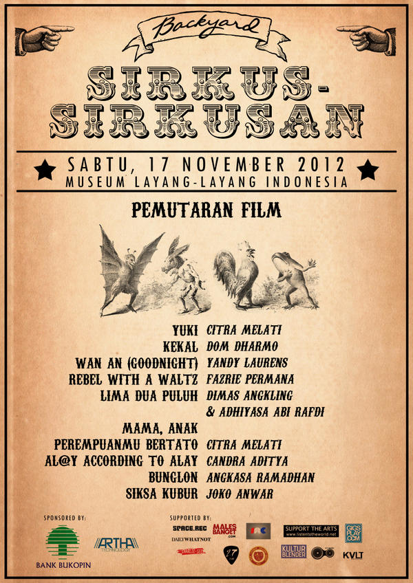 HWRrockers's tweet photo. RT @eLhud_: 17.11.2012 @KEKAL_shortfilm siap tayang! RT @visitbackyard: ISI PEMUTARAN FILM : cc @domdharmo http://t.co/32Kd1nNx