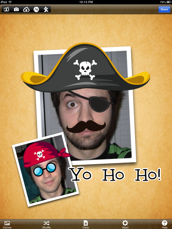 PicWall11's tweet photo. PicWall 1.5 allows you to add fun stickers like this! http://t.co/vJpPM73B