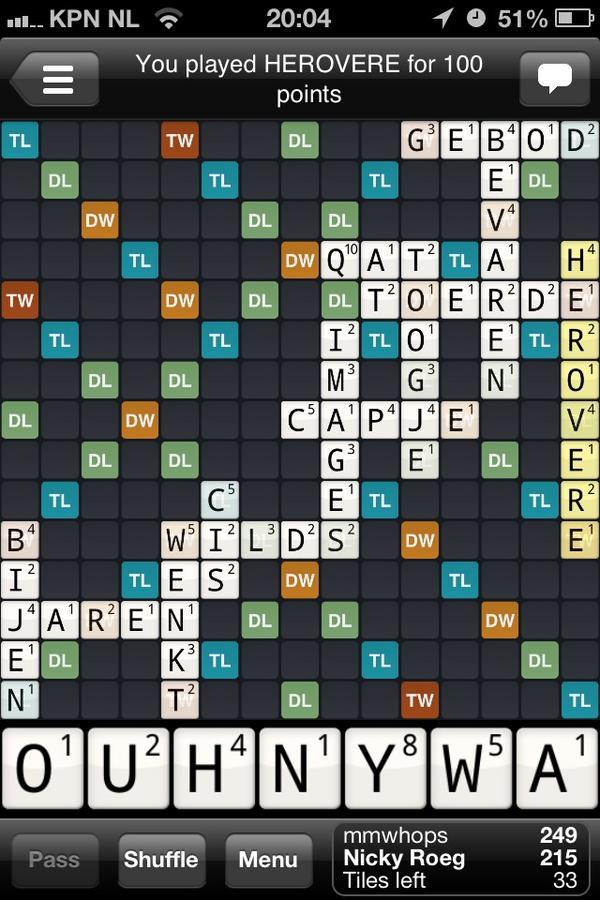 hvdm1987's tweet image. Owh and after 11 hours of mental labor I still found the time to destroy @NickyRoeg at Wordfeud. #needlepro