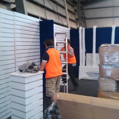 Construction is underway on the Equitana stand!! Looking forward to a great show.