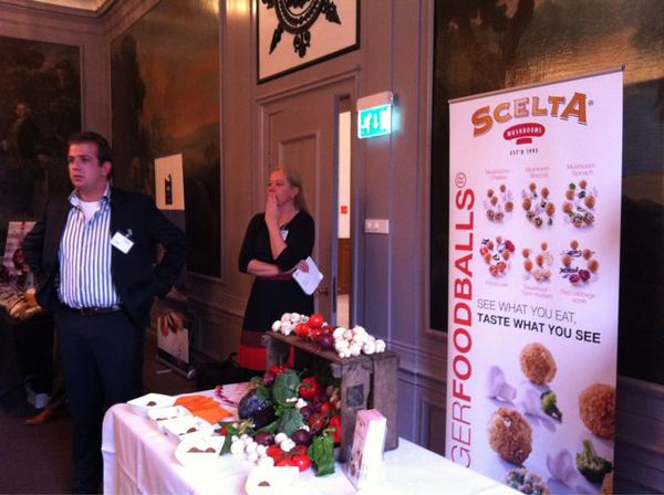 Pitch nummer 5: fingerfoodballs van <a href="/sceltamushrooms/">Scelta Mushrooms</a>, een gezondere en vegetarische bitterbal. #SmaakNL