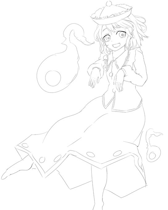 今日の落書き。メルランです。 