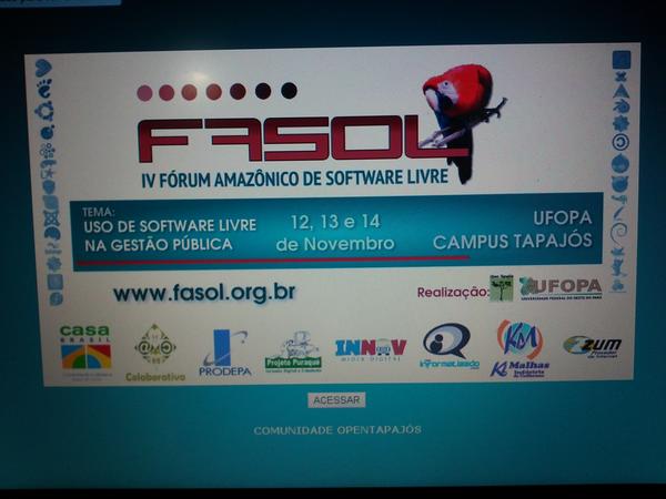 sigafasol's tweet photo. Sistema de captive portal com PfSense no fasol. Internet do provedor Zzum liberada para os participantes! http://t.co/zzgz3nMq