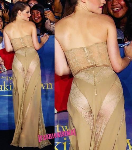 PICS Kristen Stewart Wardrobe Malfunction Butt Exposed.