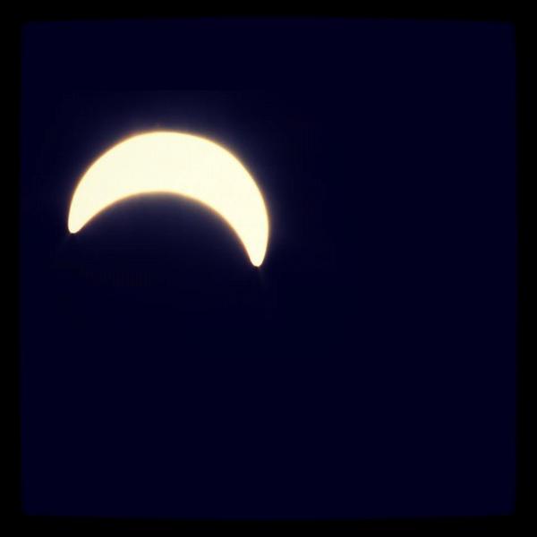 abcnews's tweet photo. Thanks to Stephen Monro (@stephenmonro) for sending us this photo of the #eclipse over Brisbane. #eclipse2012 http://t.co/m333B8ET