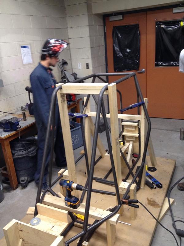 Baja frame coming along.