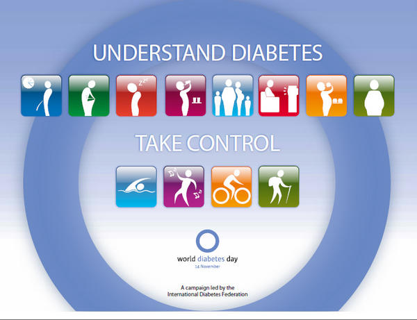 Today is World Diabetes Day!Let's “Protect our Future”:TAKE ACTION, GET TESTED & BE ACTIVE! We CAN beat it! #WDDChat12