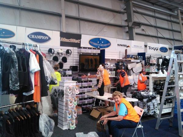 The stand is ready for <a href="/equitanaaust/">EQUITANA Australia</a> Come visit us for #special #show #offers, new #products &amp; don't forget the party!