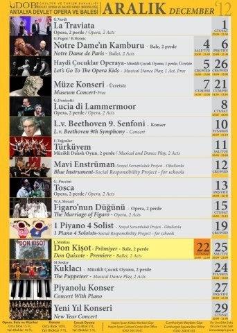 BurcMollaoglu's tweet photo. Antalya Devlet Opera ve Balesi Aralık programı http://t.co/PfFotZnO