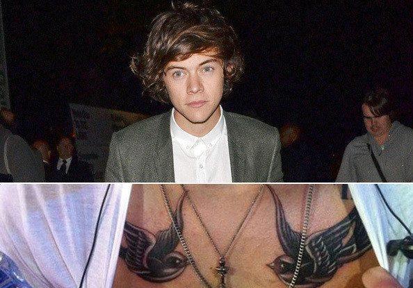 RavePad's tweet image. Wow! What do you think of Harry Styles' Chest Tat??