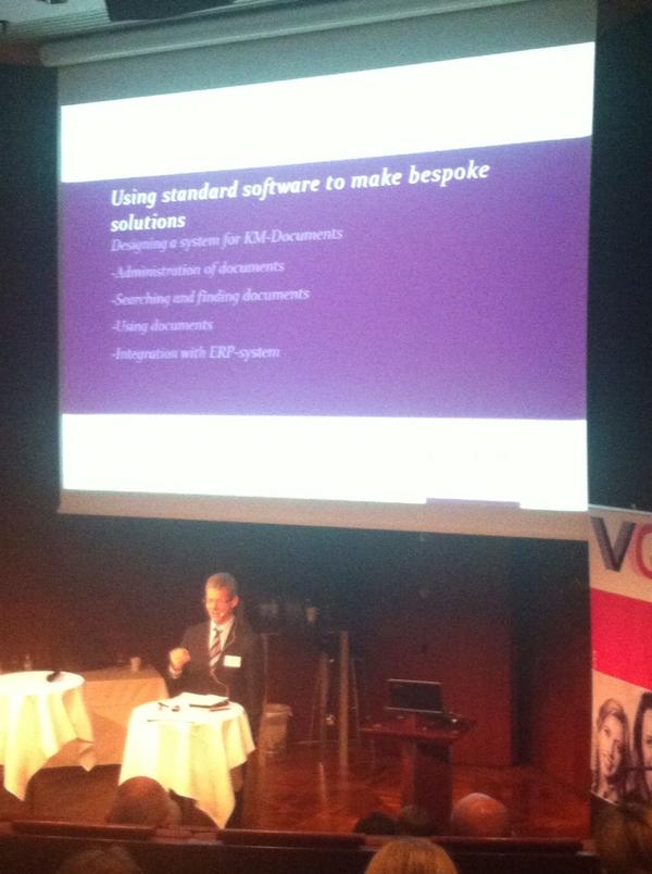 JennyEkeblom's tweet image. Deltek Maconomy-user, Knut-Magnar Aanestad, Schojdt Lawfirm, doing a great presentation @#VQForum #Deltek #Maconomy