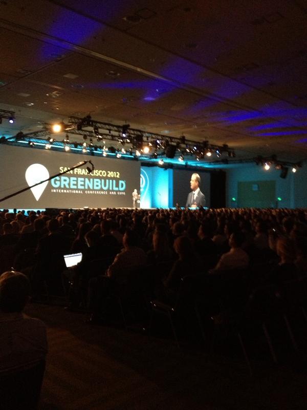 ArchRecord's tweet photo. Scott Horst announces $3M grant from "local company" Google to USGBC at #greenbuild http://t.co/Av5mZwc9