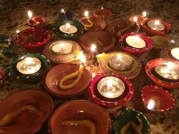 The celebration for Diwali at our house!