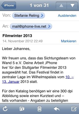 masterhare's tweet image. Juhu! #iPhoneLive goes Stuttgarter #Filmwinter! RT @i_Phone_live: Mail  iPhone-live.net/archive/screen…