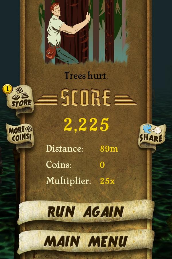 kmekal's tweet photo. I got 2,225 points while escaping from demon monkeys. Beat that! http://t.co/AvbG156e #TempleRuo http://t.co/i6zyCuXQ