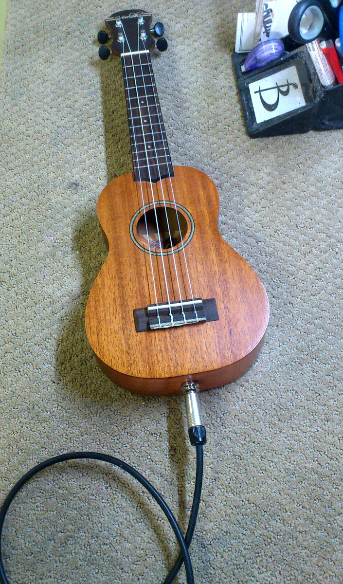 ukulele pickup install