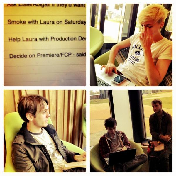painterandthief's tweet photo. Production meeting! http://t.co/03cQvD57