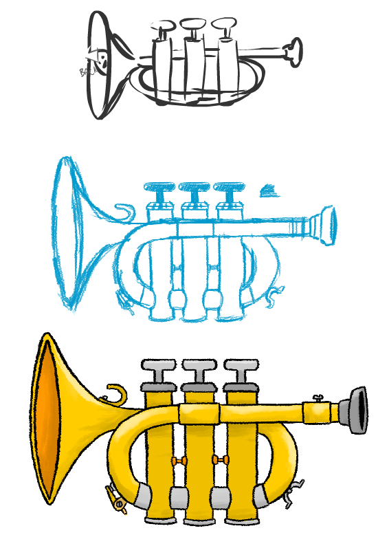 SpudFarm's tweet photo. This week's behind the scenes sneak peek... Trumpet! #soexciting #besttweetever #cantcontainemotions http://t.co/NtjDSTs8