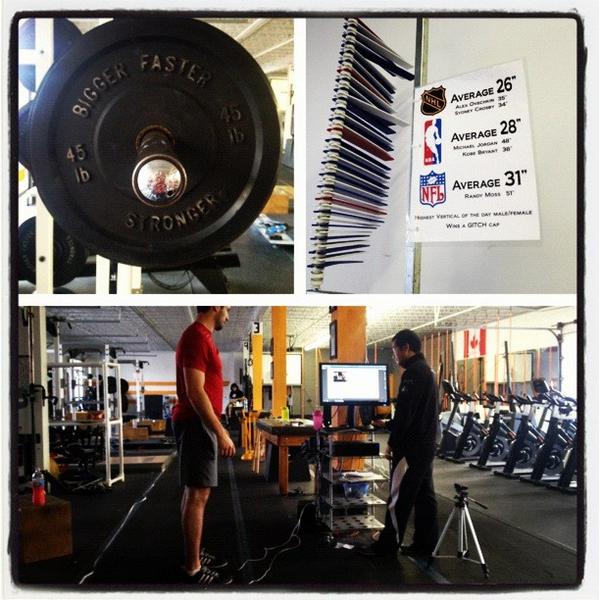 OakvilleHoops's tweet image. #StrengthCoach Jeff Aldham @allbodyallday visited FITSTORONTO yesterday and worked out and tested vert on #JumpMat