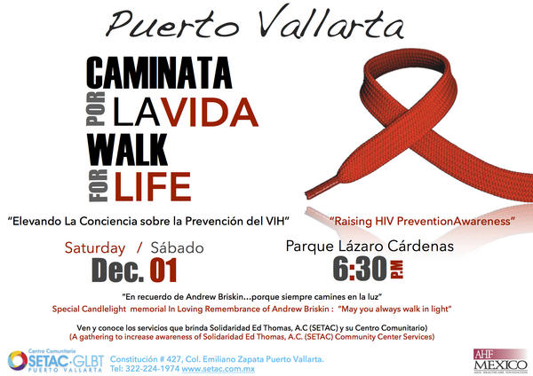 SETACGLBT's tweet photo. Primera “CAMINATA POR LA VIDA/ WALK FOR LIFE” en Puerto Vallarta. http://t.co/QU4v4tFs