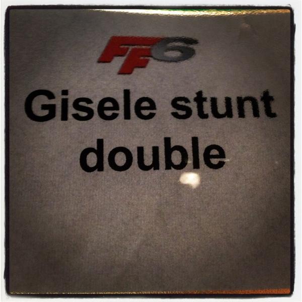 powell_tilly's tweet photo. That's me done! Had alot of fun and very honoured to have doubled the lovely @galgadot1 #Fast6 http://t.co/ZXK0B03B